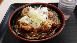 唐揚げ蕎麦